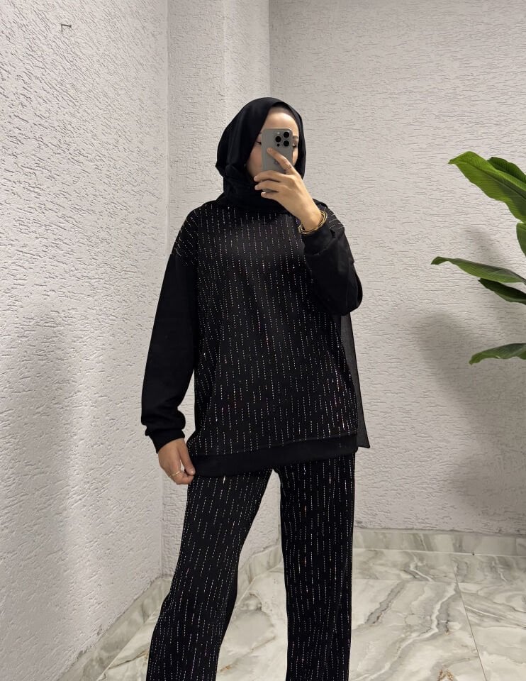 Simli Oysho Takım | Siyah